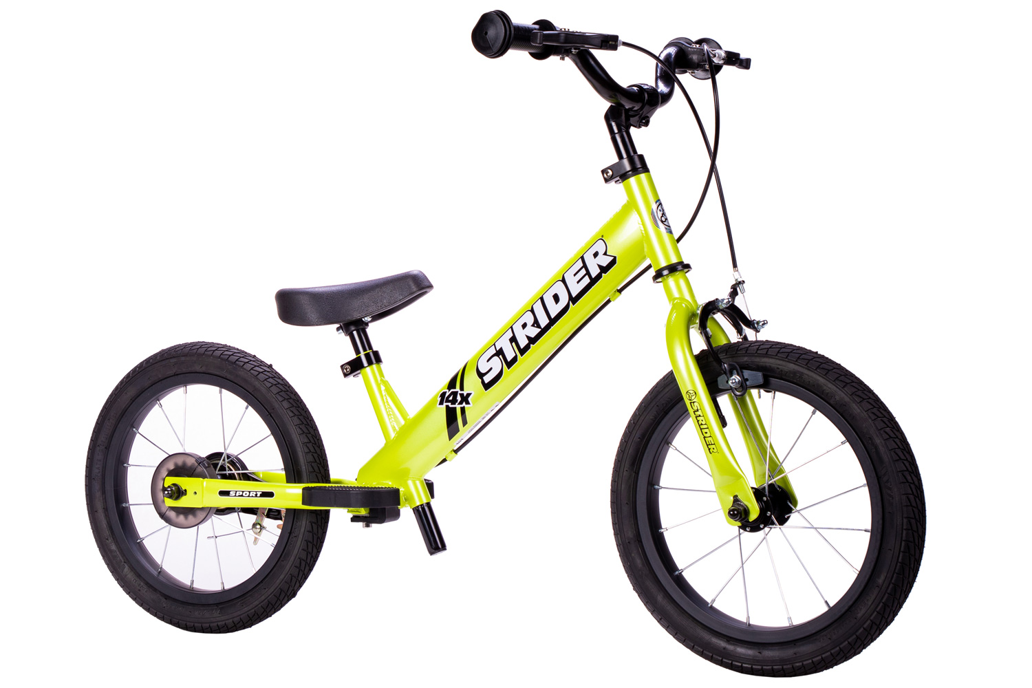 STRIDER 14x Sport 2 in 1 FUSHA Balance Bike w Pedal Kit Learn To Ride 